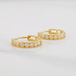 Candongas Carril 1.2g / 1cm Oro Amarillo 18K