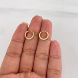 Candongas Carril 1.2g / 1cm Oro Amarillo 18K