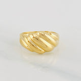 Anillo Olas 1.9g / T7 1/4 Oro Amarillo 18K