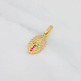 Dije Medalla Virgen Guadalupe 1.35g / 2.2cm Oro Amarillo 18K