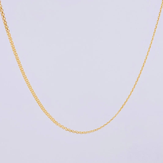 Cadena China 1.85gr / 45cm / 1.3mm Oro Amarillo +1 18K *