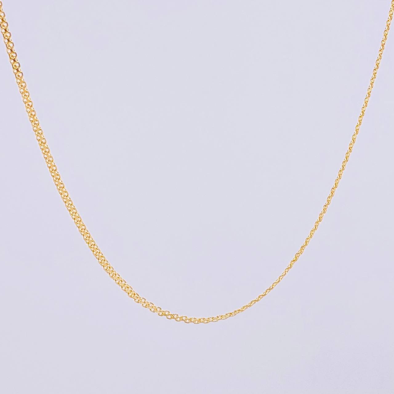 Cadena China 3.9g / 60cm / 1.7mm Oro Amarillo 18K