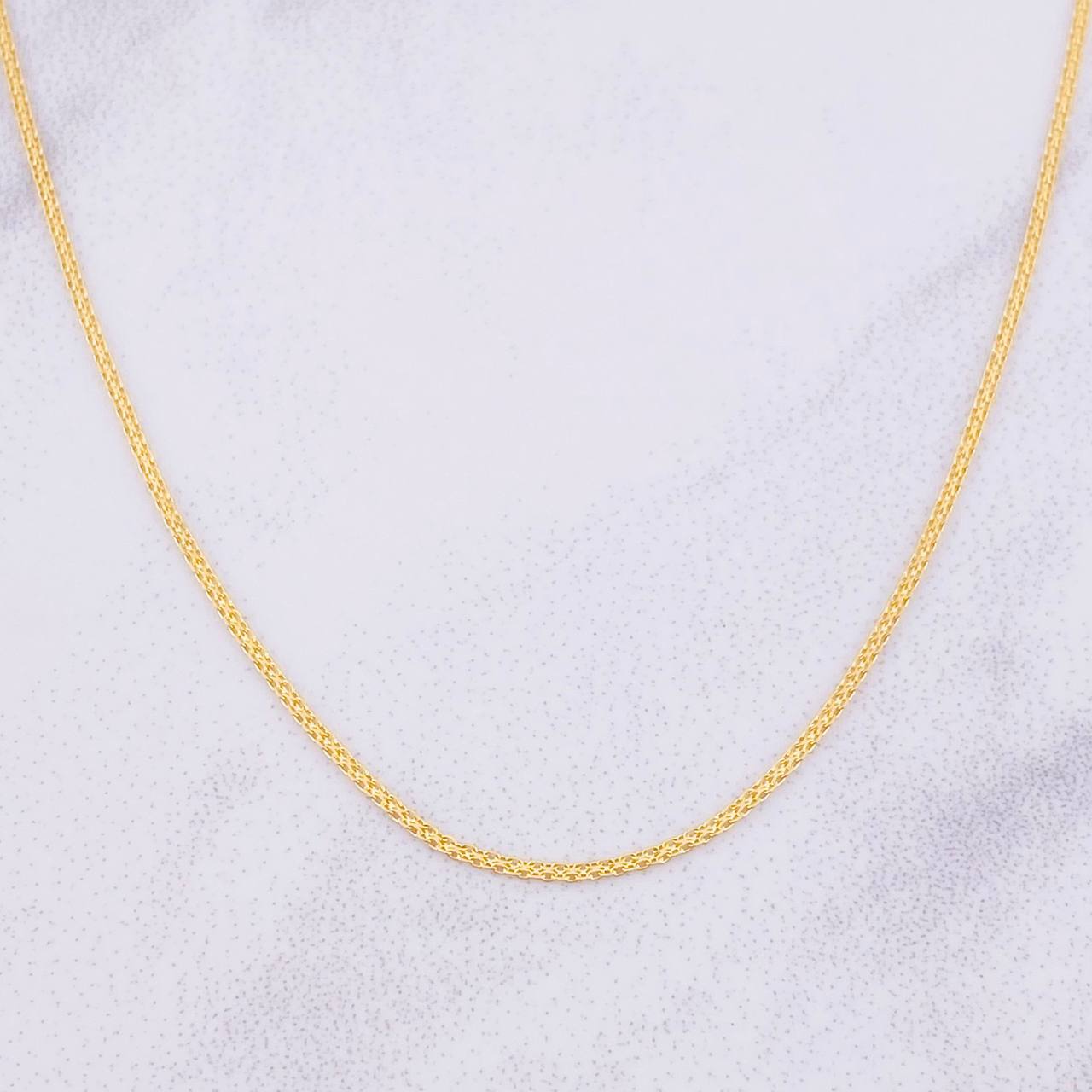 Cadena China 3.9g / 60cm / 1.7mm Oro Amarillo 18K