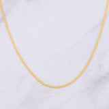 Cadena China 3.9g / 60cm / 1.7mm Oro Amarillo 18K