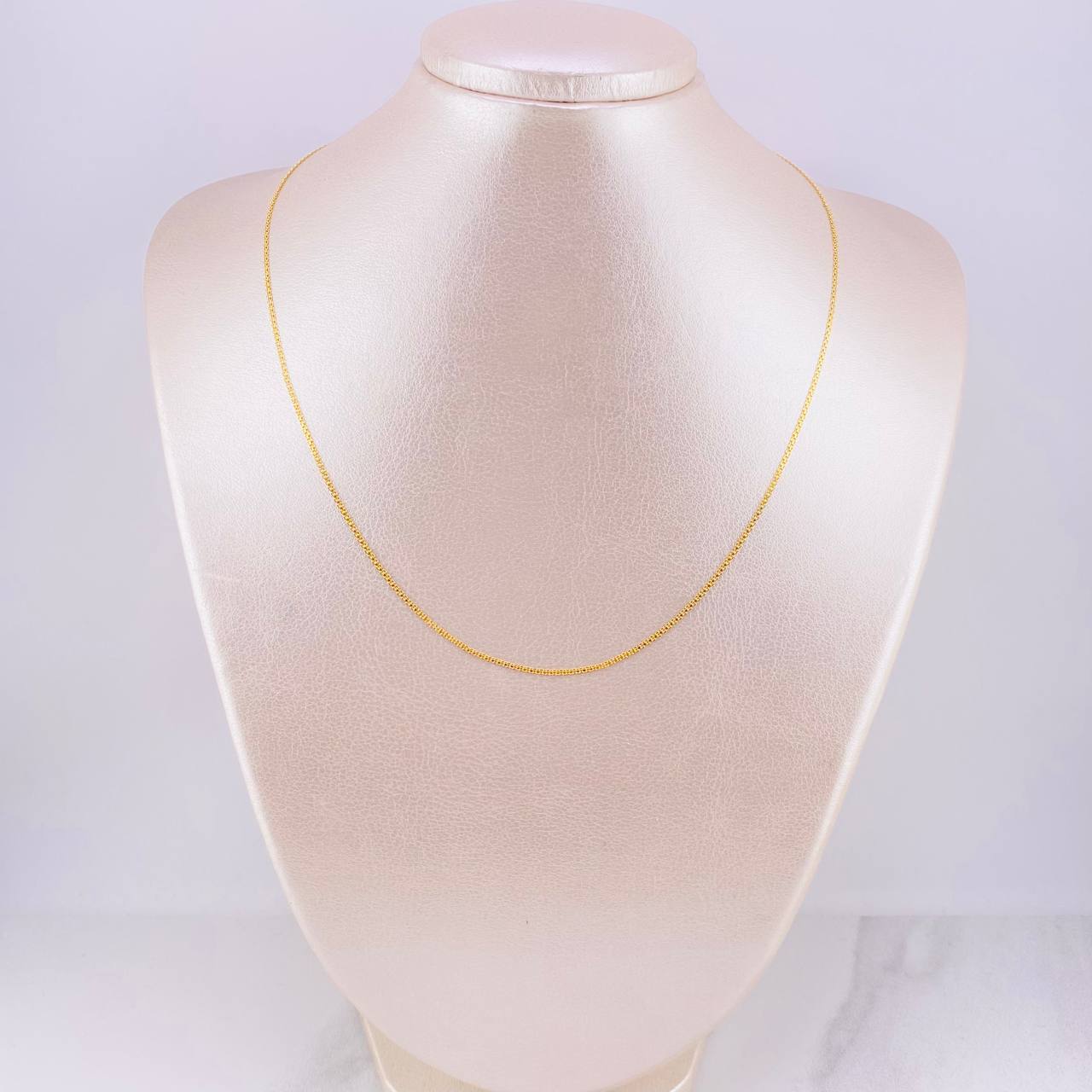 Cadena China 1.85gr / 45cm / 1.3mm Oro Amarillo +1 18K *