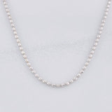 Cadena Militar Diamantada 8.35g / 60cm / 1.7mm Oro Blanco 18K
