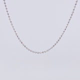Cadena Militar Diamantada 8.35g / 60cm / 1.7mm Oro Blanco 18K