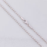 Cadena Militar Diamantada 8.35g / 60cm / 1.7mm Oro Blanco 18K