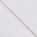 Cadena Militar Diamantada 8.35g / 60cm / 1.7mm Oro Blanco 18K
