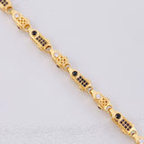 Cadena Rustica Cilindros Tridimensionales 54.3g / 65cm / 5.6mm Oro Amarillo 18K