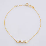 Pulso Aro Seguido Trebol 1.75g / 19.7cm / 0.6mm Oro Amarillo 18K
