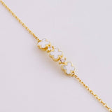 Pulso Aro Seguido Trebol 1.8g / 19.7cm / 0.6mm Oro Amarillo 18K