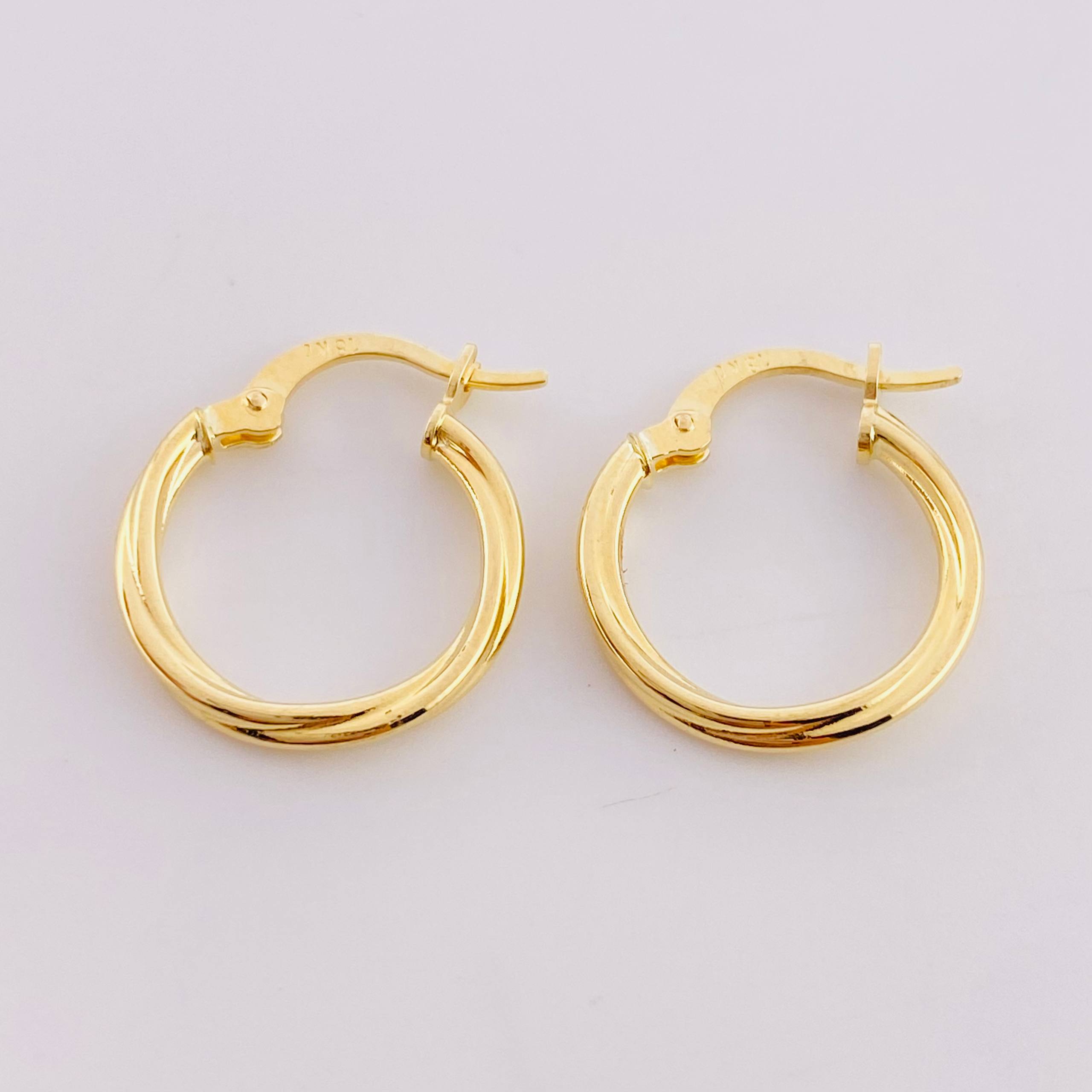 Candongas Arielle 1.2g / 1.9cm Oro Amarillo 18K