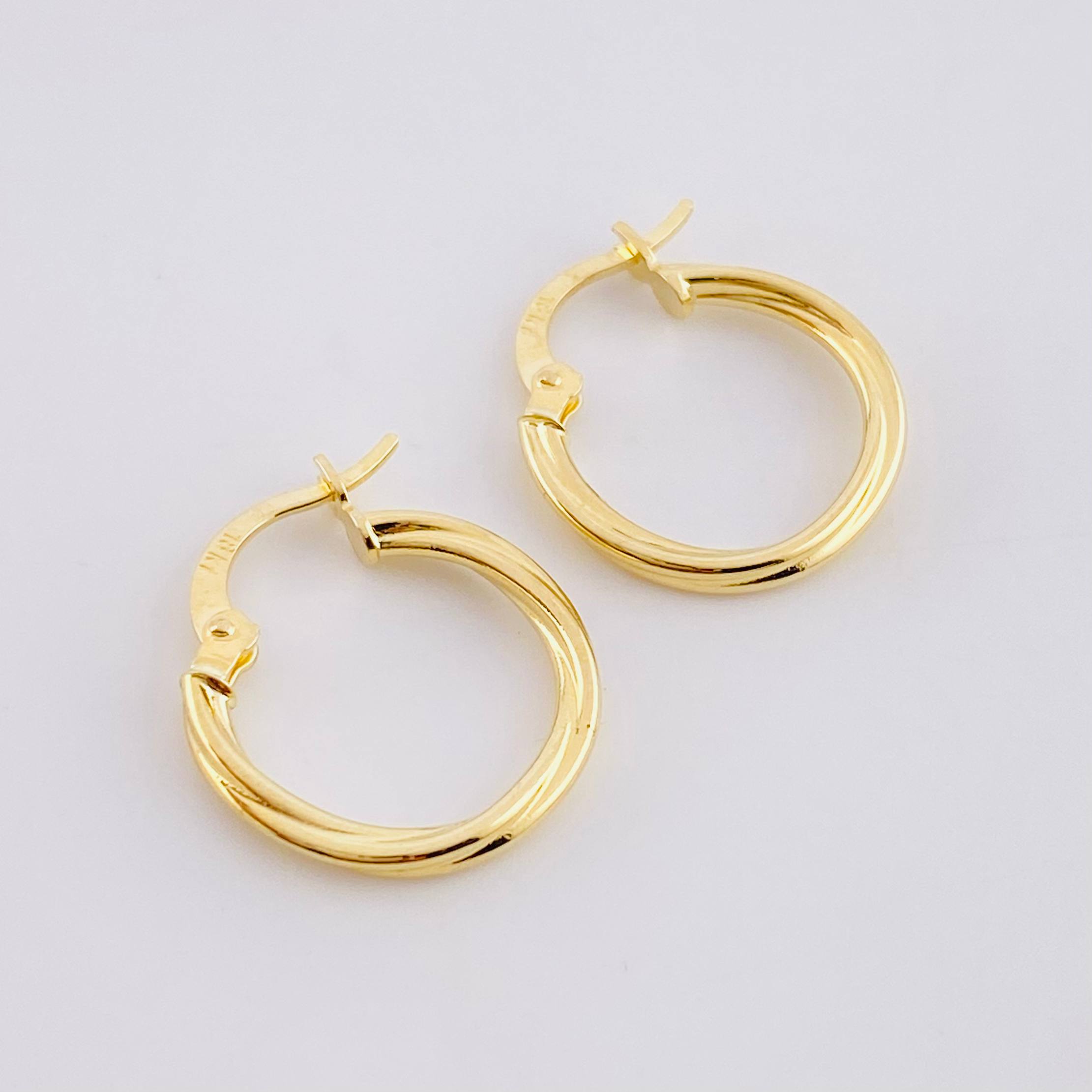 Candongas Arielle 1.2g / 2.2cm Oro Amarillo 18K