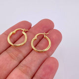 Candongas Arielle 1.15g / 1.9cm Oro Amarillo 18K
