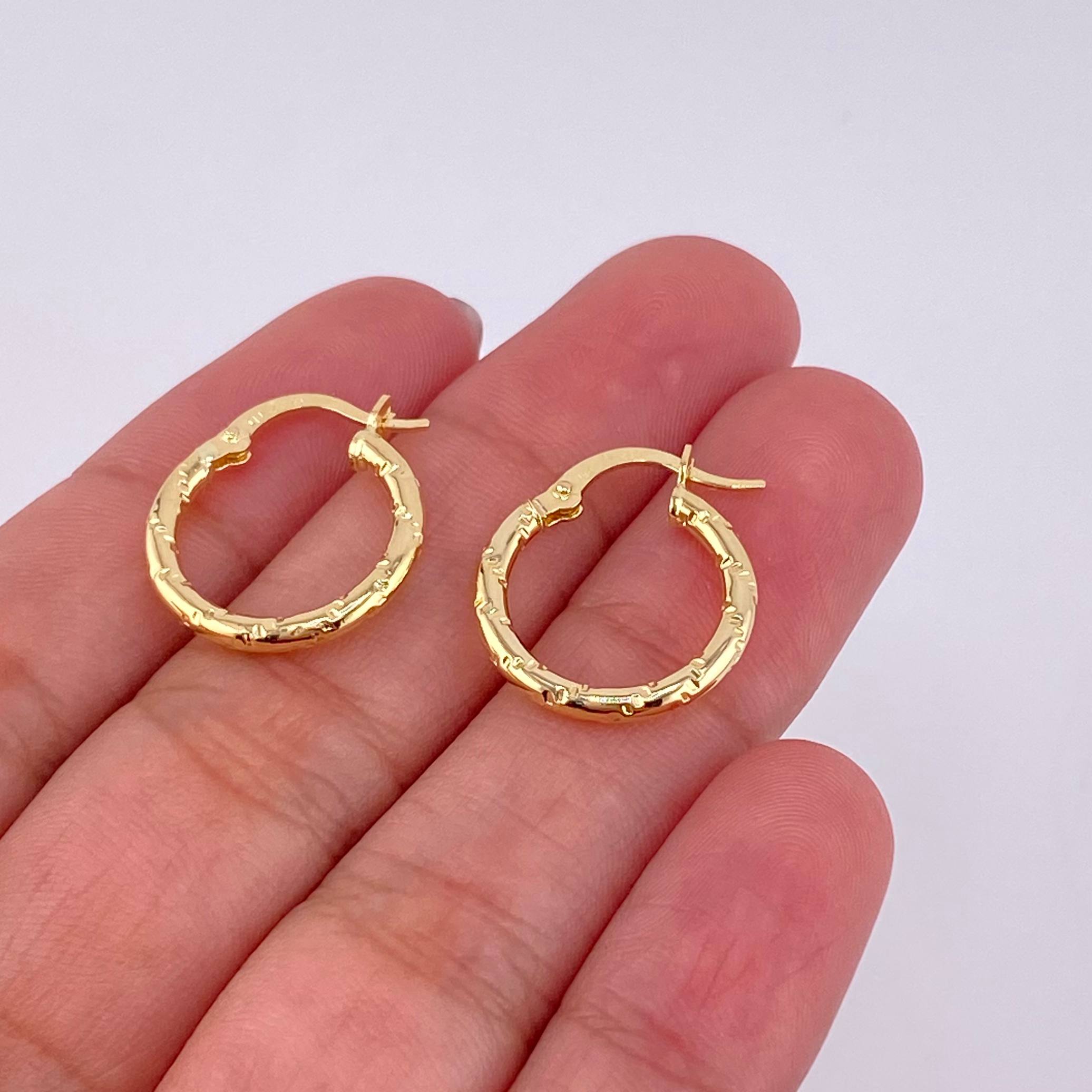 Candongas Maribel 1.25g / 1.9cm Oro Amarillo 18K