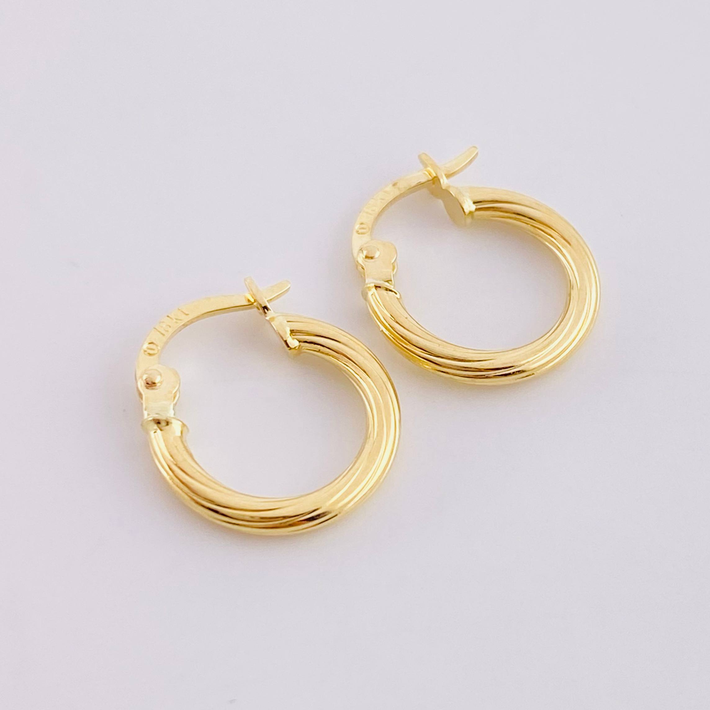 Candongas Arielle 1.1g / 1.5cm Oro Amarillo 18K