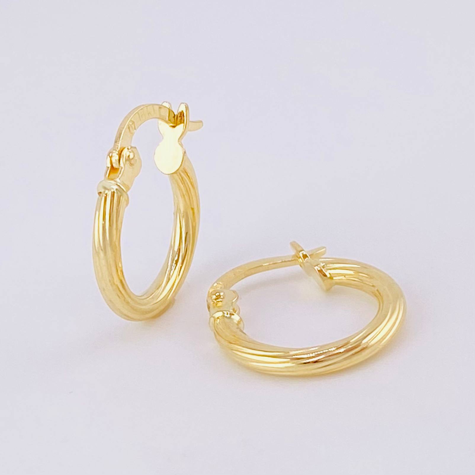 Candongas Arielle 1.1g / 1.5cm Oro Amarillo 18K