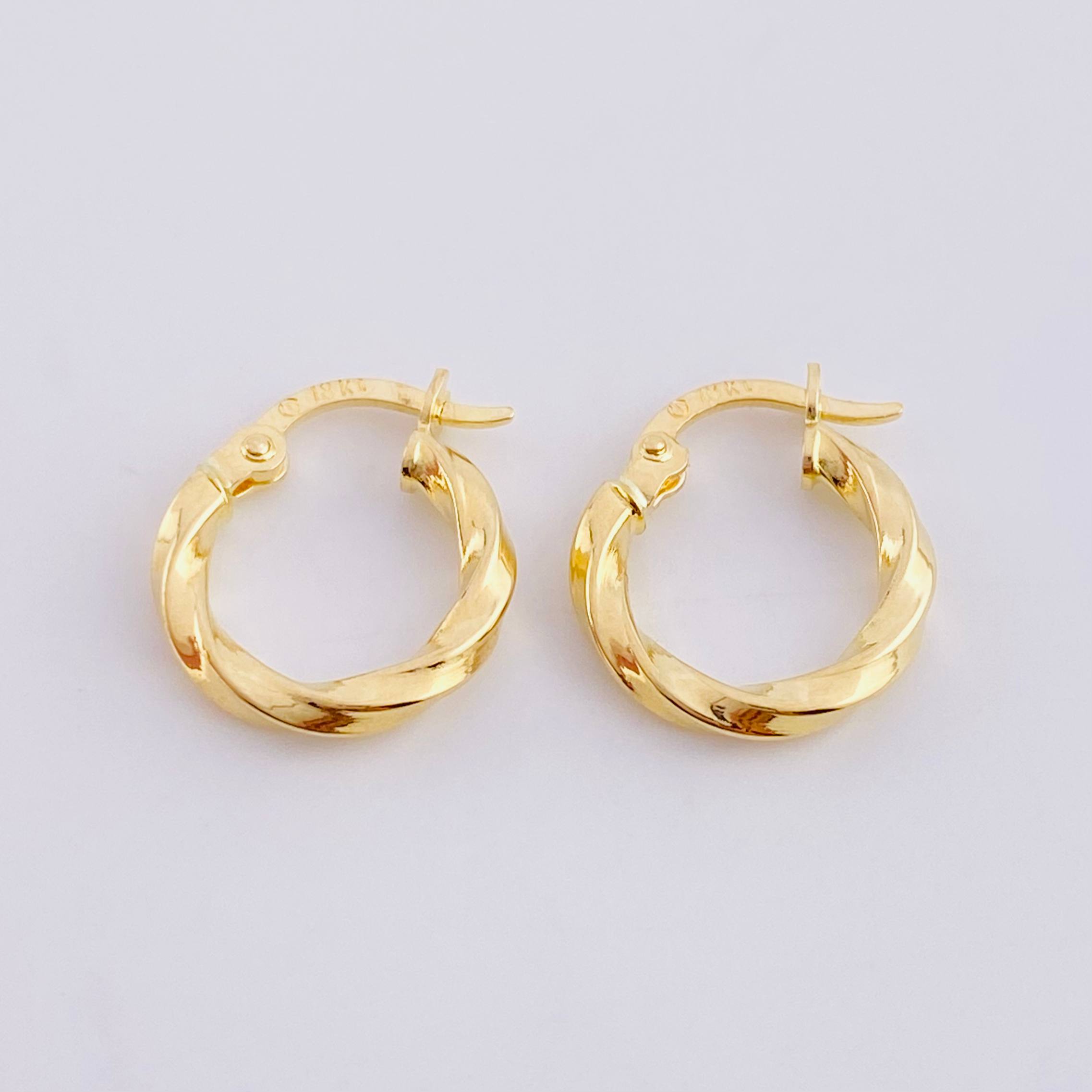 Candongas Bridget 1.1g / 1.6cm Oro Amarillo 18K