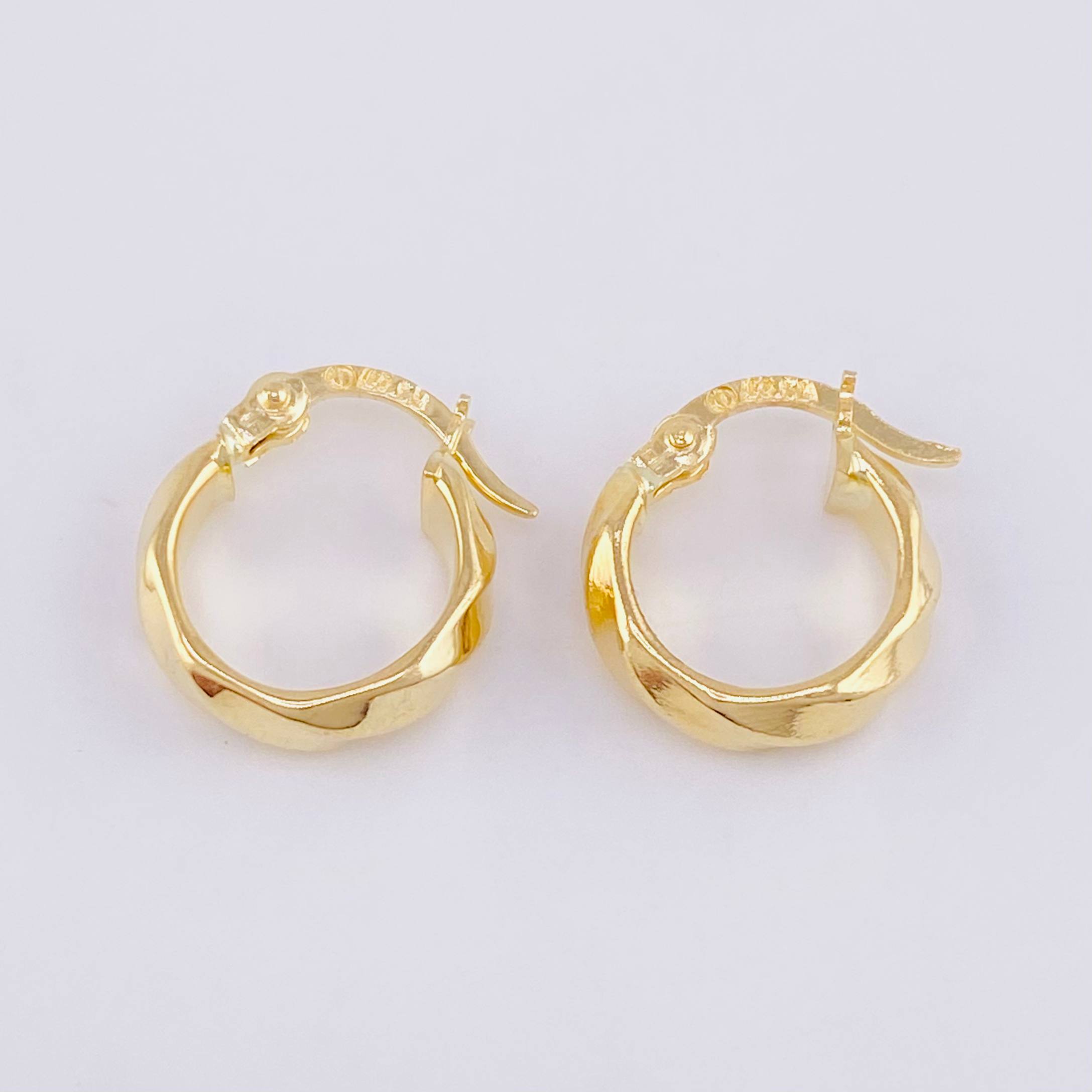 Candongas Nia 1.2g / 1.3cm Oro Amarillo 18K