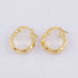 Candongas Nia 1.2g / 1.3cm Oro Amarillo 18K