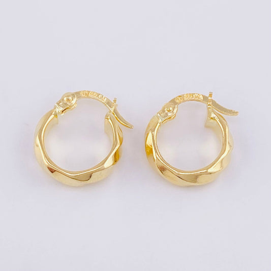 Candongas Nia 1.25g / 1.5cm Oro Amarillo 18K