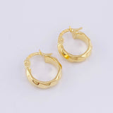 Candongas Nia 1.2g / 1.3cm Oro Amarillo 18K
