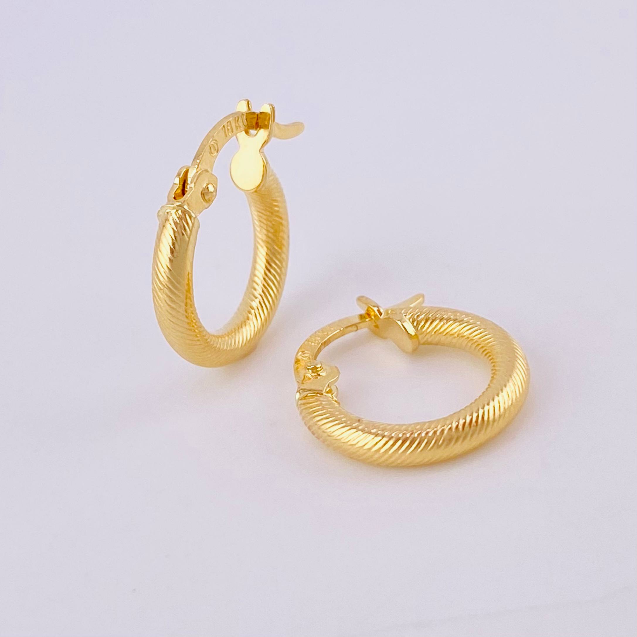 Candongas Zion 1g / 1.5cm Oro Amarillo 18K