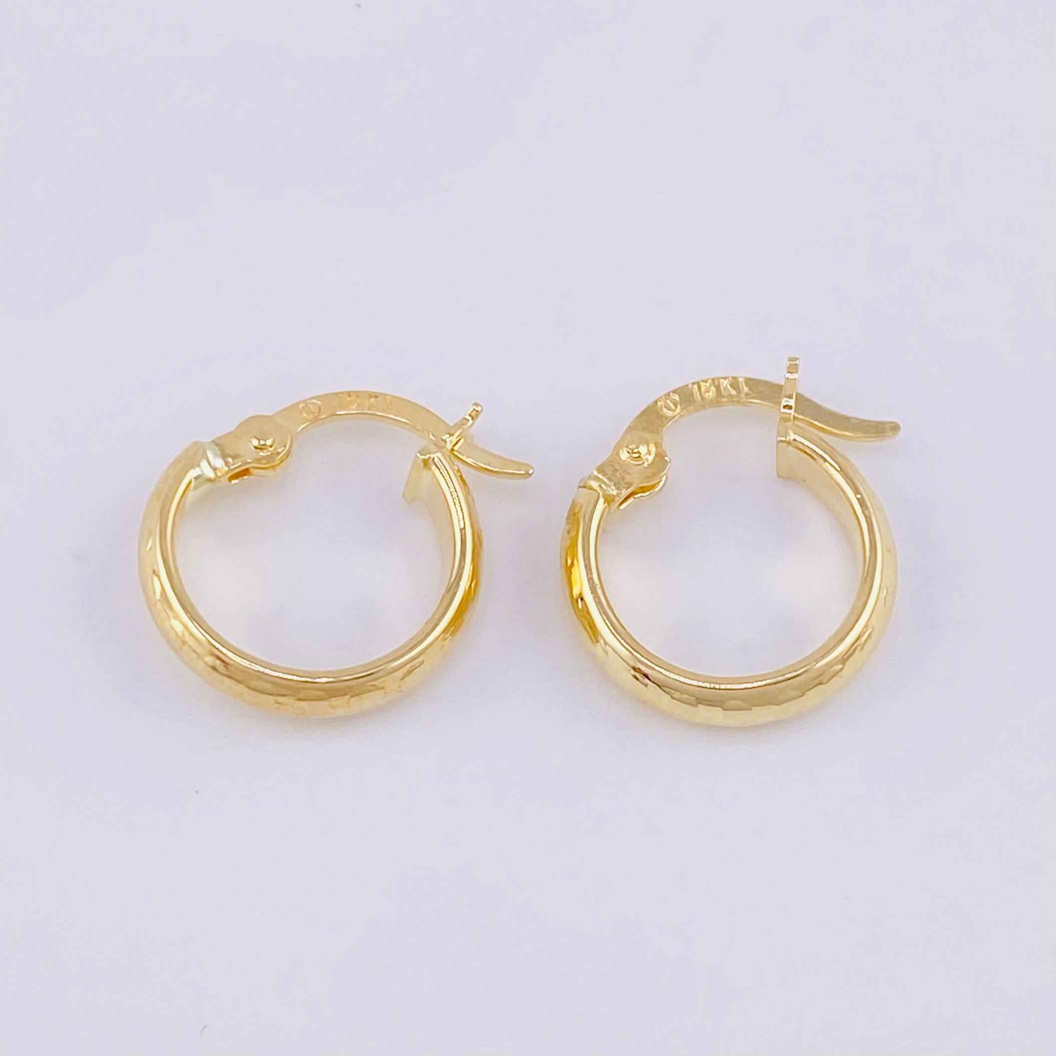 Candongas Burbuja 1g / 1.4cm Oro Amarillo 18K