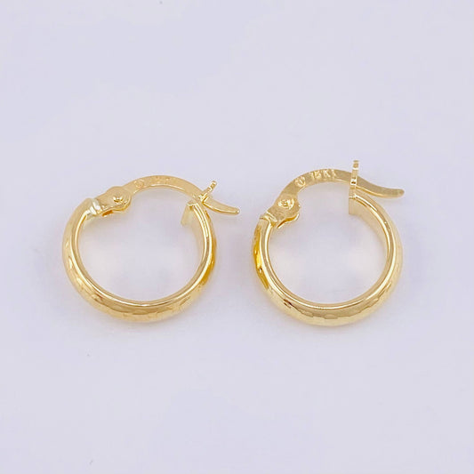 Candongas Burbuja 0.95g / 1.4cm Oro Amarillo 18K