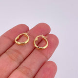 Candongas Burbuja 1g / 1.4cm Oro Amarillo 18K