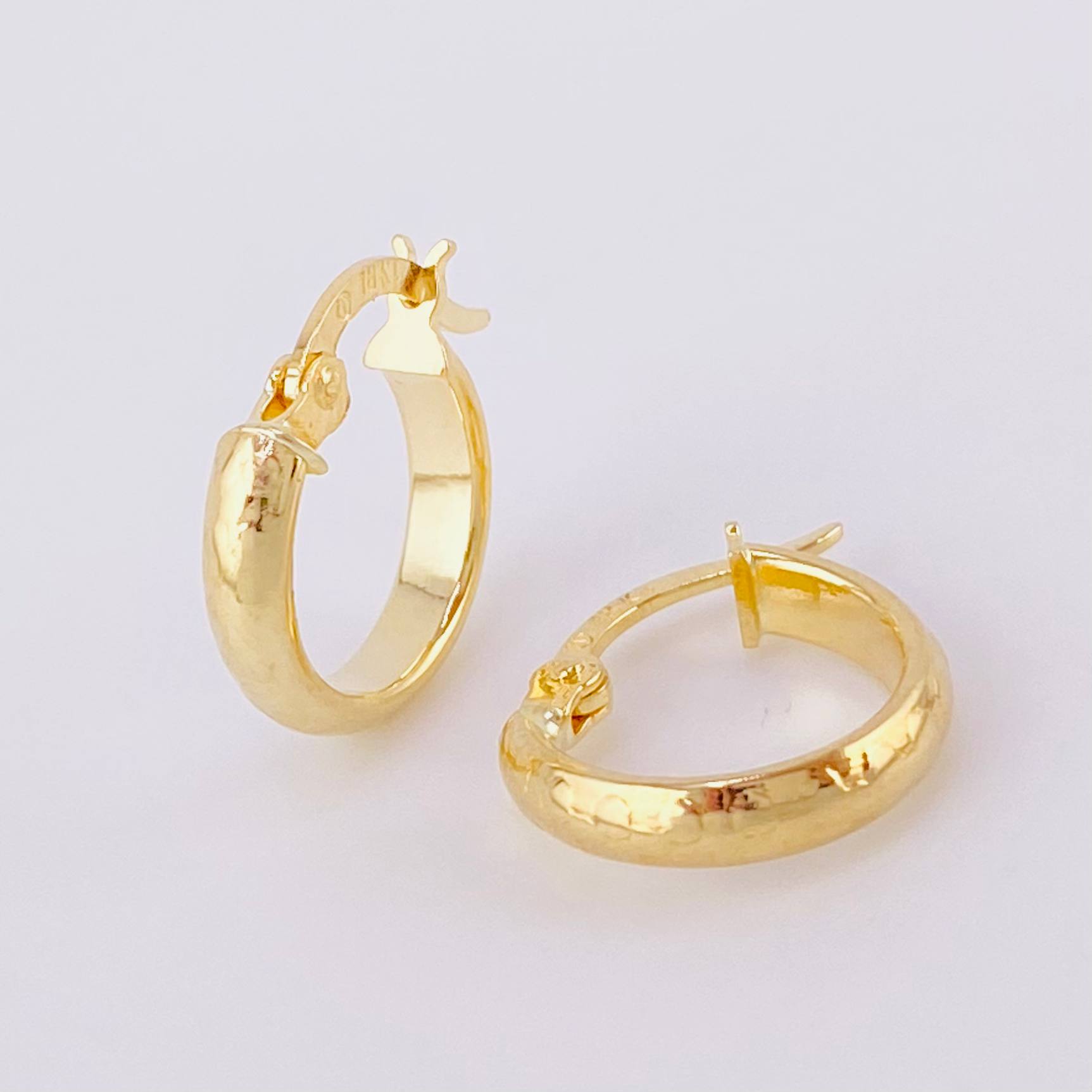 Candongas Burbuja 1g / 1.4cm Oro Amarillo 18K