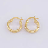 Candongas Fabi 1.2g / 1.5cm Oro Amarillo 18K