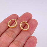 Candongas Fabi 1.2g / 1.5cm Oro Amarillo 18K