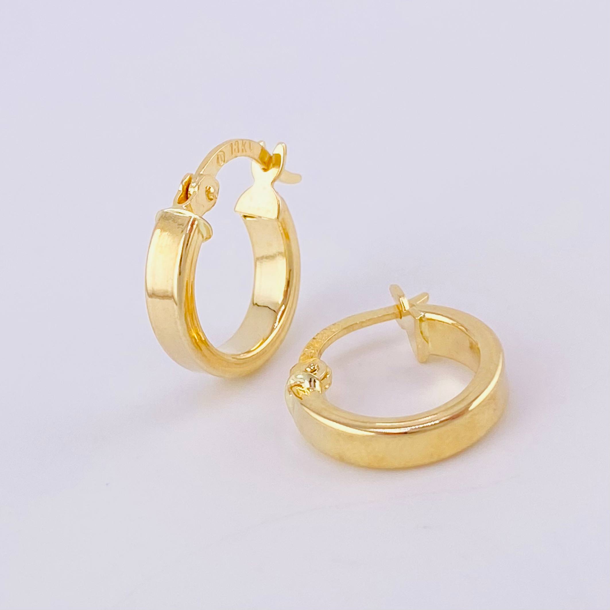 Candongas Fabi 1.2g / 1.5cm Oro Amarillo 18K