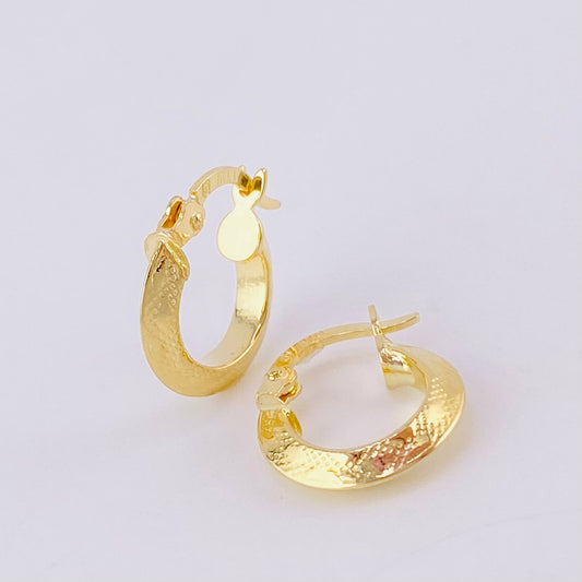 Candongas Ciri 1.3g / 1.5cm Oro Amarillo 18K