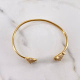 Pulso Aro Oso 7.9gr / 15cm / Circones Negros Blancos Oro Amarillo 18K #