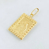 Dije Placa Doble Faz 1.8gr / 3cm / Oro Amarillo 18K