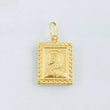 Dije Placa Doble Faz 1.4gr / 2.6cm / Oro Amarillo 18K