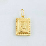Dije Placa Doble Faz 1.2gr / 2.6cm / Oro Amarillo 18K *