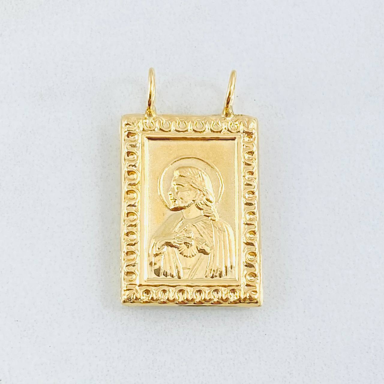 Dije Escapulario Corazon De Jesus 1.65gr / 2.4cm / Oro Amarillo 18K ©
