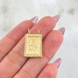 Dije Escapulario Corazon De Jesus 1.7gr / 2.4cm / Oro Amarillo 18K ©