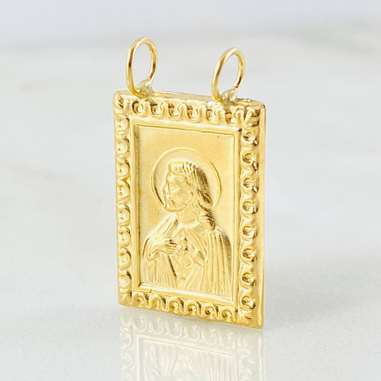 Dije Escapulario Corazon De Jesus 1.7gr / 2.4cm / Oro Amarillo 18K ©