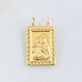 Dije Escapulario Virgen Del Carmen 1.75gr / 2.4cm / Oro Amarillo 18K *