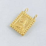Dije Escapulario Doble Faz 1.4gr / 2cm / Oro Amarillo 18K *