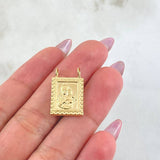 Dije Escapulario Doble Faz 1.4gr / 2cm / Oro Amarillo 18K *