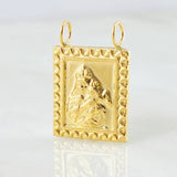 Dije Escapulario Doble Faz 1.4gr / 2cm / Oro Amarillo 18K *