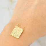 Dije Escapulario Doble Faz 1.4gr / 2cm / Oro Amarillo 18K *