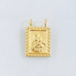 Dije Escapulario Doble Faz 0.9gr / 1.7cm / Oro Amarillo 18K *