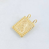 Dije Escapulario Doble Faz 0.9gr / 1.7cm / Oro Amarillo 18K *